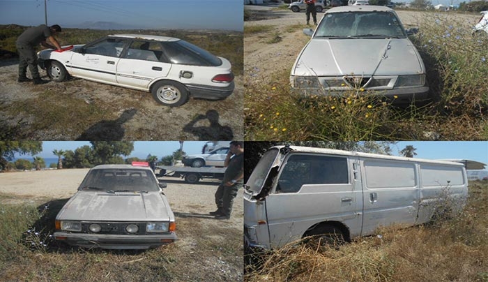 Ο Δήμος Κω απομακρύνει από τους δρόμους τα εγκαταλελειμμένα οχήματα