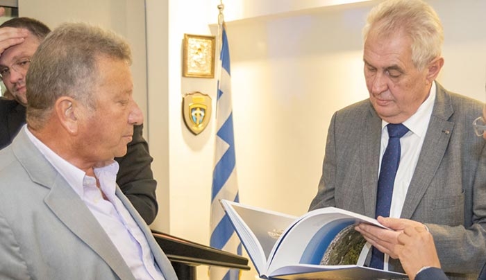 Με τον Τσέχο Πρόεδρο κ. Milos Zeman συναντήθηκε ο Πρόεδρος του Περιφερειακού Συμβουλίου κ. Θωμάς Σωτρίλλης