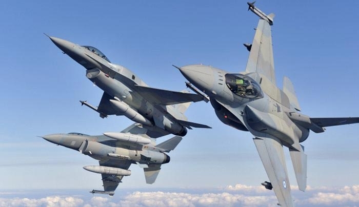 Εικονική αερομαχία ελληνικών - τουρκικών μαχητικών πάνω από το Αιγαίο