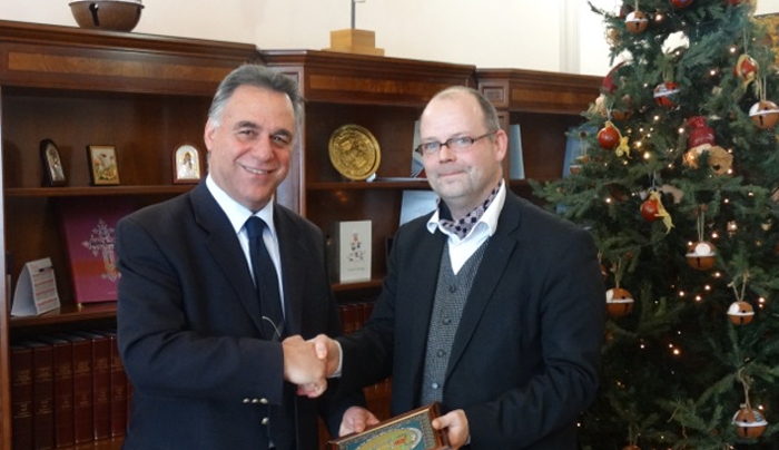 Τον πρόξενο της Εσθονίας κ. Ράϊνταλ Άχτι δέχτηκε σήμερα Τετάρτη 10 Δεκεμβρίου 2014 στο γραφείο του ο Δήμαρχος Κω κ. Γιώργος Κυρίτσης.
