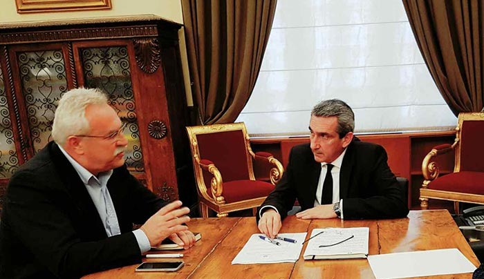 Συνεργασία του Περιφερειάρχη Γ. Χατζημάρκου με τον βουλευτή Δ. Γάκη, στο πλαίσιο της ανακήρυξης του 2017 ως Έτους Δωδεκανήσου