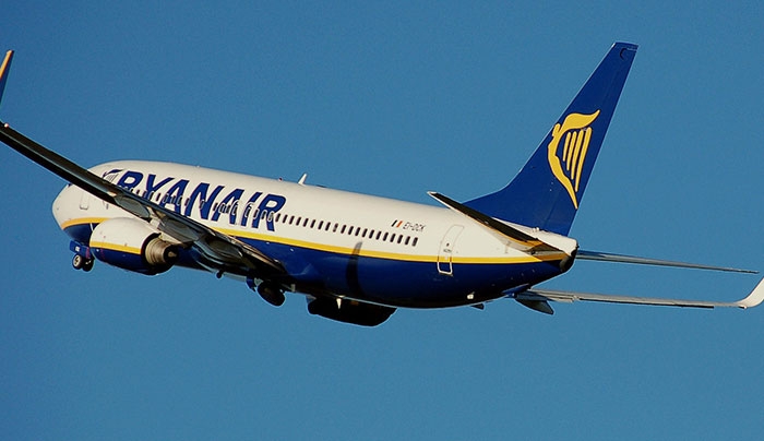 Η κίνηση Ιουλίου της Ryanair αυξάνεται κατά 11% σε 10.1 εκ. πελάτες
