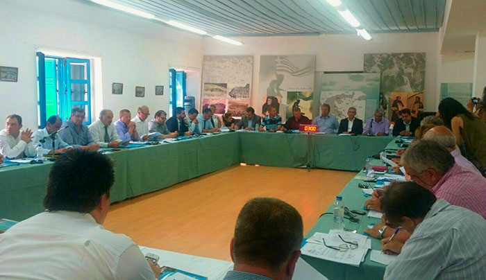Με συμβολισμούς και μηνύματα, στο Καστελλόριζο η συνεδρίαση  του Περιφερειακού Συμβουλίου Νοτίου Αιγαίου