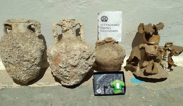 Συνελήφθησαν δύο ημεδαποί για παράνομη κατοχή αρχαιοτήτων, εκρηκτικών και καλλιέργεια φυτών κάνναβης στην Κάλυμνο