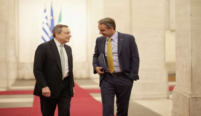 Μητσοτάκης και Ντράγκι συμφώνησαν να θέσουν ξανά θέμα πλαφόν στην τιμή του φυσικού αερίου
