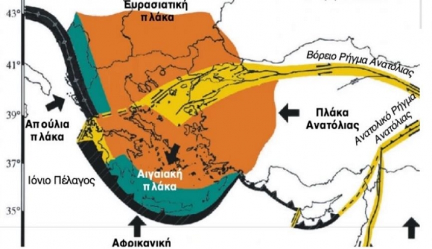 Η «ανατομία» των σεισμών στην Ελλάδα: Πού οφείλονται τα 6,3 Ρίχτερ στην Κρήτη - Το «τόξο» και οι κινούμενες λιθοσφαιρικές πλάκες.