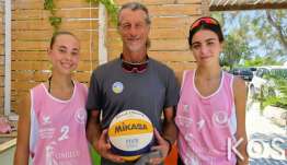 5η θέση στο Πανελλήνιο Πρωτάθλημα Beach Volley K17 για τις Σαρίκιζη - Λάμπρου | Πρώτη γυναικεία παρούσια για την Κω