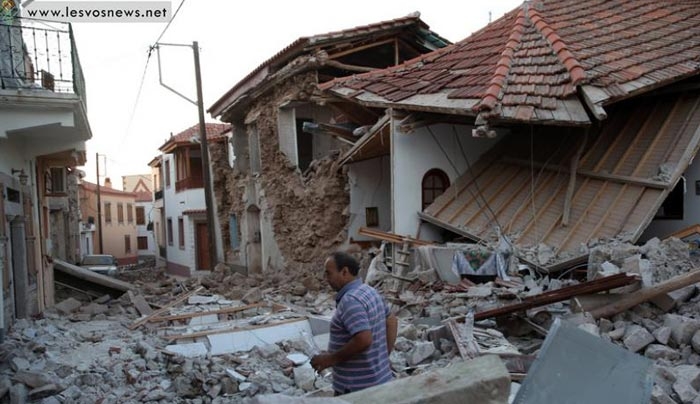 Το euronews στη Λέσβο για το σεισμό - Συγκλονιστικό βίντεο