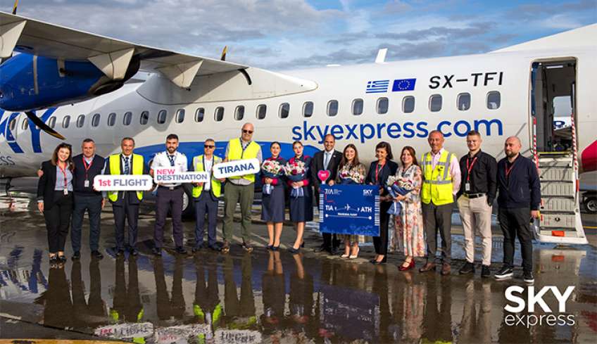 H SKY express εγκαινιάζει τις απευθείας πτήσεις Αθήνα - Τίρανα