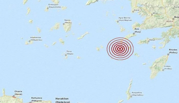 Σεισμική δόνηση 4,2 Ρίχτερ πάλι στη Νίσυρο