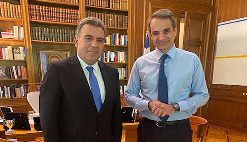 Συνάντηση του Μάνου Κόνσολα με τον Πρωθυπουργό κ. Κυριάκο Μητσοτάκη στο Μέγαρο Μαξίμου