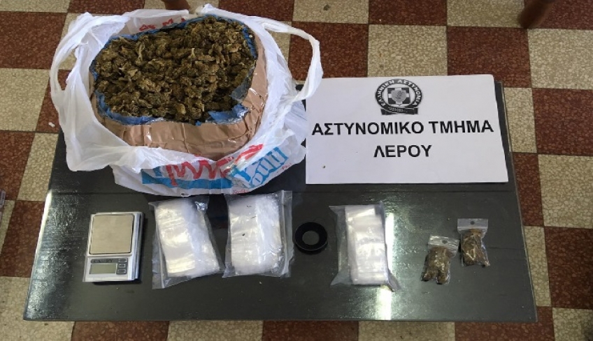 Συλλήψεις για ναρκωτικά σε Κάλυμνο και Λέρο - Κατασχέθηκε συνολικά πάνω από 1 κιλό κάνναβης