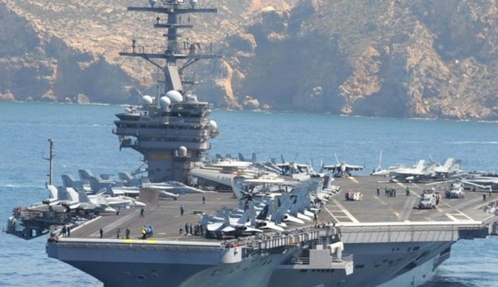 Στο Μαράθι της Κρήτης το αεροπλανοφόρο USS George H.W. Bush [εικόνες &amp; βίντεο]