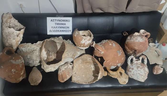 Συνελήφθη στην Κάλυμνο αλλοδαπός για κατοχή αρχαιοτήτων