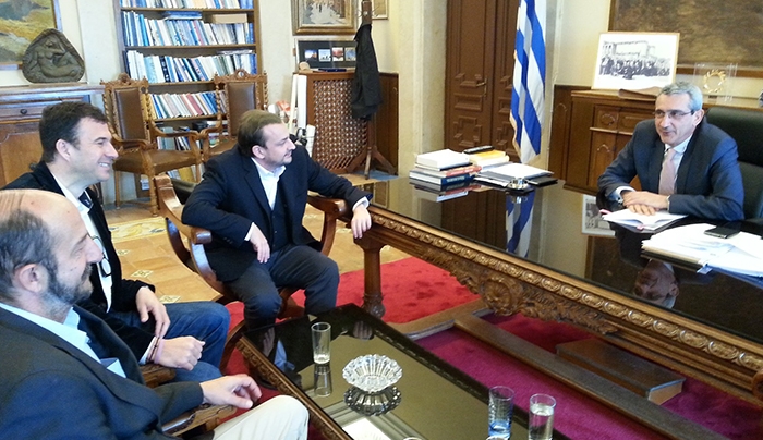 Συνάντηση του Περιφερειάρχη κ. Γιώργου Χατζημάρκου  με τον Γ.Γ. Απόδημου Ελληνισμού κ. Μιχάλη Κόκκινο