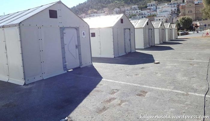 Σχεδόν έτοιμα τα 16 προσωρινά προσφυγικά καταλύματα στην Κάλυμνο