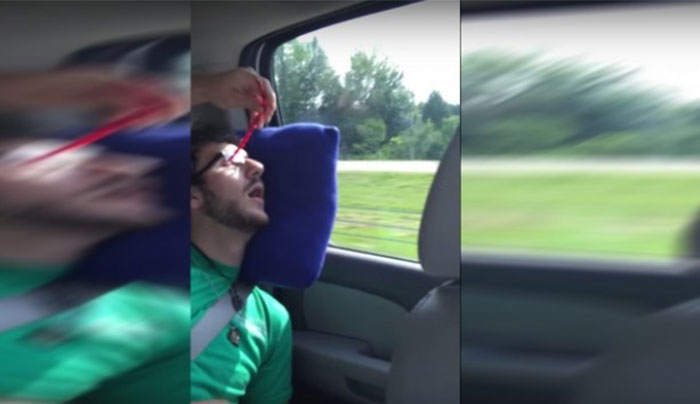 Δεν φαντάζεστε τι του έκαναν ενόσω κοιμόταν με το στόμα ανοιχτό! (Βίντεο)