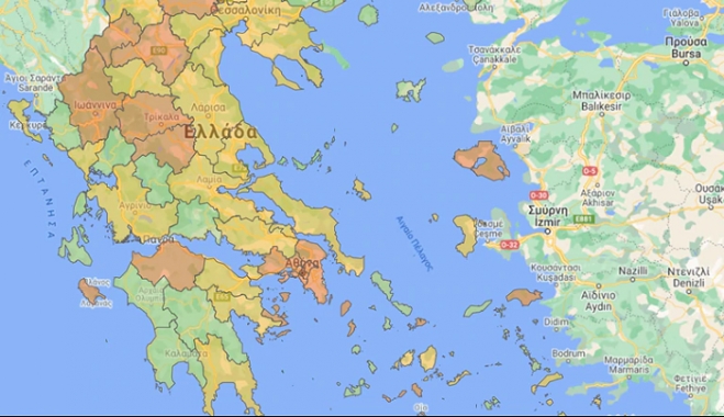 Κορονοϊός - Χάρτης υγειονομικής ασφάλειας: Τα μέτρα που ισχύουν ανά περιοχή - Αναλυτικά παραδείγματα