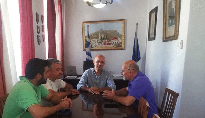 Συνάντηση του Δημάρχου Λέρου με τον πρόεδρο Τριτέκνων Ελλάδος