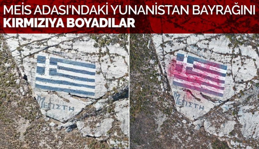 Περίεργη εμφάνιση drone πάνω από το Καστελόριζο – Έπαιζε τουρκικά εμβατήρια – Έβαψαν με κόκκινη μπογιά την ελληνική σημαία (Βίντεο)