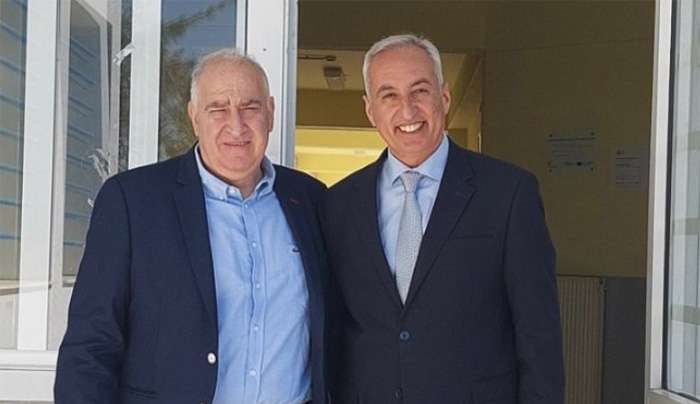 Τα συγχαρητήρια του Αντιπεριφερειάρχη Παιδείας και Διά Βίου Μάθησης κ. Γιάννη Κρητικού  στον νέο Γενικό Γραμματέα του Υπουργείου Παιδείας κ. Γιάννη Παπαδομαρκάκη