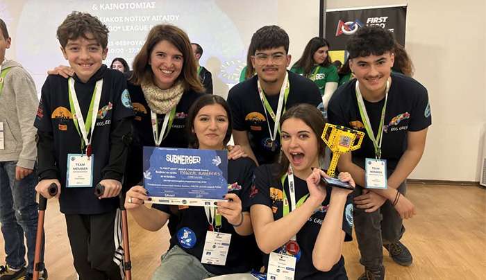 Ομάδα ρομποτικής της Κω Power Rangers του Robotikos στον τελικό του First Lego League!