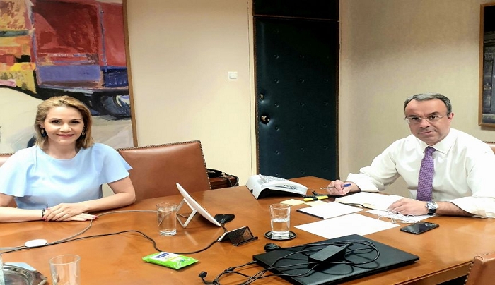 Συνάντηση Μίκας Ιατρίδη με τον Υπουργό Οικονομικών, Χρήστο Σταϊκούρα για τις εποχιακές επιχειρήσεις