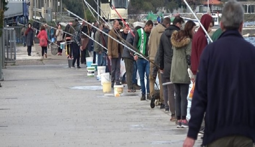 «Πανικός» στην Αμφιλοχία: –Ψαράδες έκαναν ουρά για να μαζέψουν γαρίδες με τους κουβάδες [εικόνες]