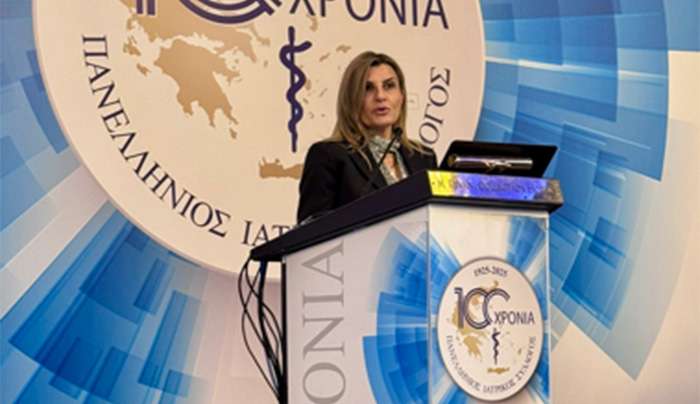 Ομιλία της Κατερίνας Γαβαλά για τον ρόλο του Παννελήνιου Ιατρικού Συλλόγου