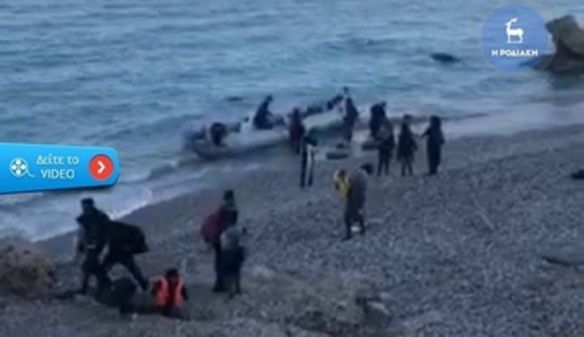 Βίντεο ντοκουμέντο: Έτσι αποβιβάστηκαν ανενόχλητοι προχθές στη Ρόδο 20 παράνομοι μετανάστες
