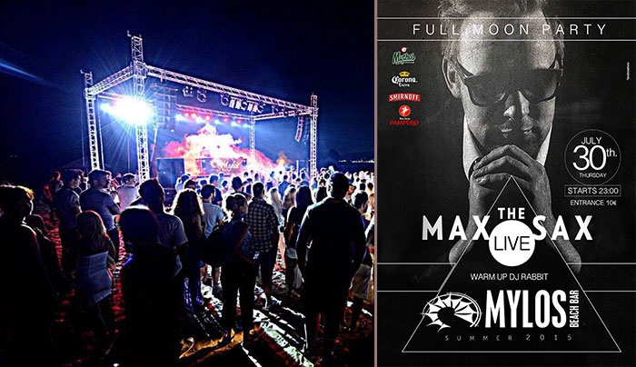 ΜΗΝ ΤΟ ΧΑΣΕΙΣ! Full Moon Party από τον "Mylo" με "Max the Sax" Parov Stelar Band στις 30 Ιουλίου!