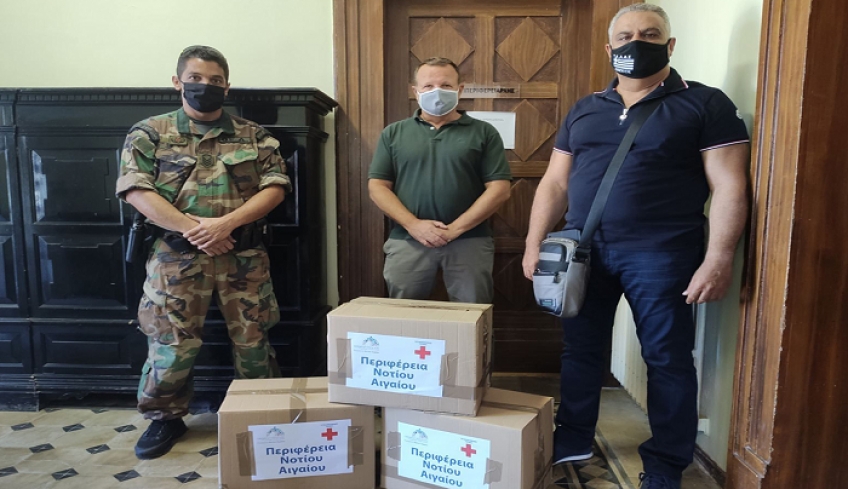 Νέο φορτίο ειδών ατομικής προστασίας και υγιεινής από την Περιφέρεια Ν. Αιγαίου προς το Λιμενικό Σώμα