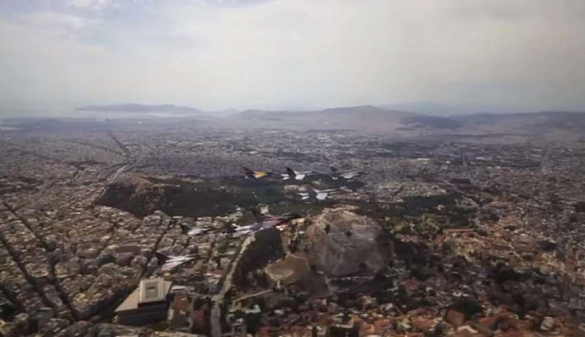 Εντυπωσιακό βίντεο με μαχητικά να πετούν πάνω από την Ακρόπολη για την άσκηση «Tiger Meet 2022»