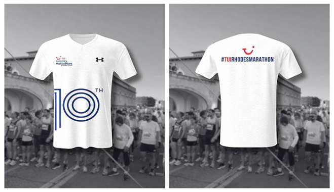 Το πανέμορφο t-shirt για τον επετειακό 10ο Tui Mαραθώνιο Ρόδου