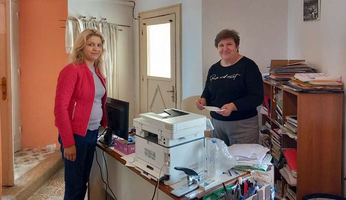 Επίσκεψη της Κατερίνας Βολονάκη στο Ειρηνοδικείο και στο Λιμενικό Ταμείο Καλύμνου