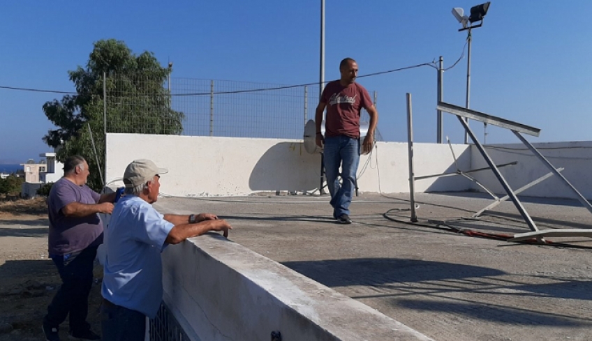 Συνεχίζονται οι εργασίες συντήρησης στις αθλητικές εγκαταστάσεις σε Πυλί και Ζηπάρι