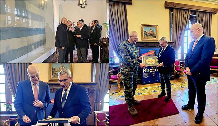 Τον Υπουργό Εθνικής Άμυνας υποδέχθηκε στο γραφείο του ο Περιφερειάρχης Γιώργος Χατζημάρκος