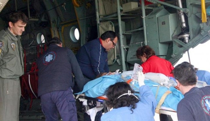 Αεροδιακομιδή ενός 9χρονου και ενός βρέφους από την Κω στο Νοσοκομείο Ρόδου