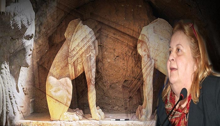 Βρέθηκε ανάγλυφη κεφαλή του Μ. Αλεξάνδρου στην Αμφίπολη - BINTEO