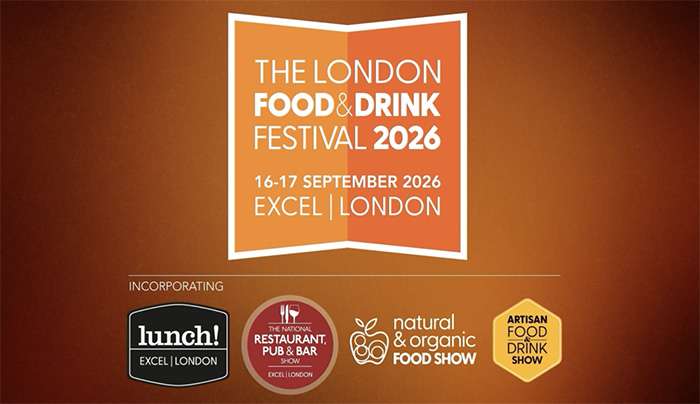 Στο «The London Food &amp; Drink Festival 2026» στις 16–17 Σεπτεμβρίου 2026 στο εκθεσιακό κέντρο EXCEL στο Λονδίνο.