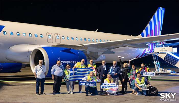 SKY express: Καλωσορίζει ένα ακόμη νέο, υπερσύγχρονο Airbus, ενισχύοντας τον νεότερο στόλο αεροπορικής στην Ελλάδα