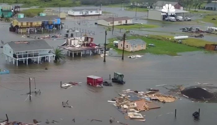 Drone καταγράφει εικόνες βιβλικής καταστροφής από τον τυφώνα Χάρβεϊ - ΒΙΝΤΕΟ