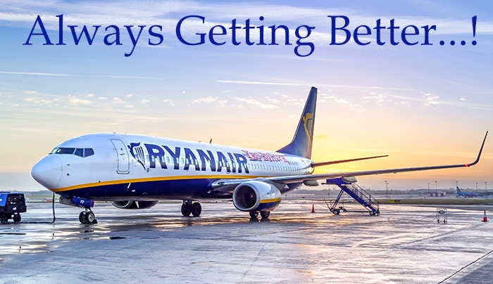 Η Ryanair ανακοινώνει νέα λίστα για την βελτίωση της επιβατικής εμπειρίας και αποκαλύπτει το σχέδιο &quot;Always Getting Better&quot; για το 2015