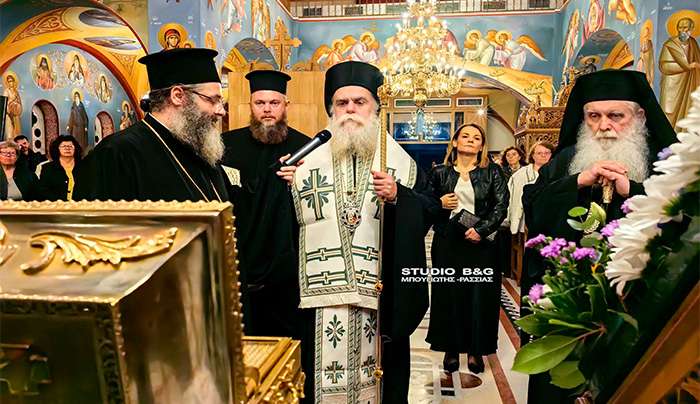 Ιερά Αγρυπνία τέλεσε ο Μητροπολίτης Αρτης Καλλίνικος στοΚιβέρι Αργολίδας