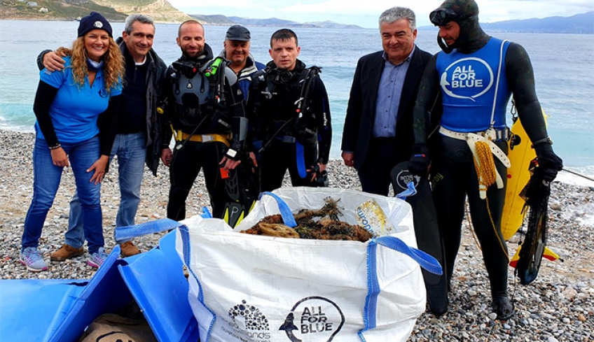Στην Κάλυμνο συνέχισε το “ταξίδι” της η περιβαλλοντική δράση της Περιφέρειας Νοτίου Αιγαίου, “Keep Aegean Blue”