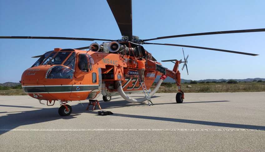 Στη Ρόδο εκτάκτως ελικόπτερο δασοπυρόσβεσης και 10 πυροσβέστες – Στην κατηγορία 4 το νησί