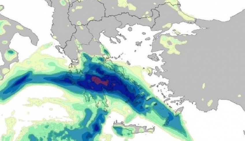 Θα «πνιγεί» η Ελλάδα τις επόμενες ώρες - Αεροχείμαρροι πάνω από τη χώρα