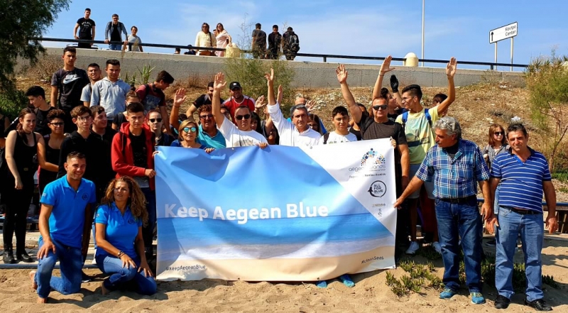 Από την παραλία Ζέφυρος στη Ρόδο, ξεκίνησε η μεγάλη περιβαλλοντική καμπάνια “Keep Aegean Blue”, της Περιφέρειας Νοτίου Αιγαίου