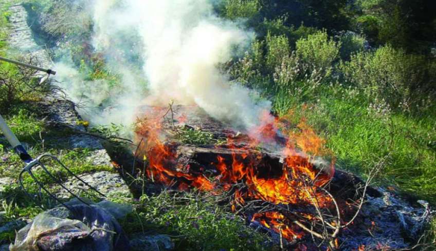 Πολιτική Προστασία Κω: «Καύση προϊόντων κλαδέματος και φυτικών υπολειμμάτων»