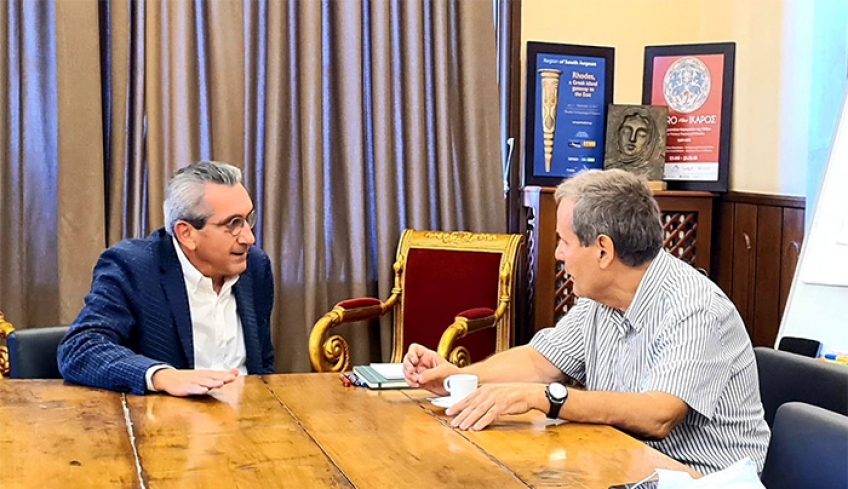 Συνεργασία του Περιφερειάρχη Γιώργου Χατζημάρκου με τον Αντιπρόεδρο του Πανελλήνιου Ιατρικού Συλλόγου, Κώστα Κουτσόπουλο
